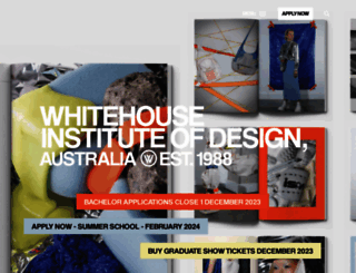 whitehouse-design.edu.au screenshot