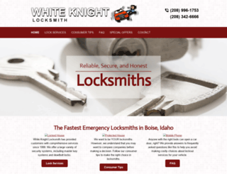 whiteknightlocksmith.com screenshot