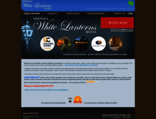 whitelanternsmotel.com.au screenshot