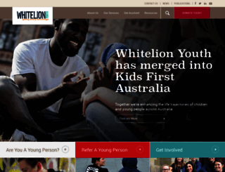 whitelion.asn.au screenshot