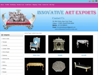 whitemetal-furniture-india.com screenshot