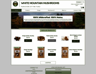 whitemountainmushrooms.com screenshot