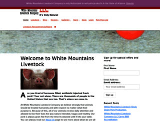 whitemountainslivestock.com screenshot