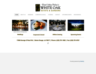 whiteoakestateandgardens.com screenshot