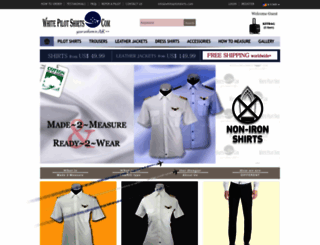 whitepilotshirts.com screenshot
