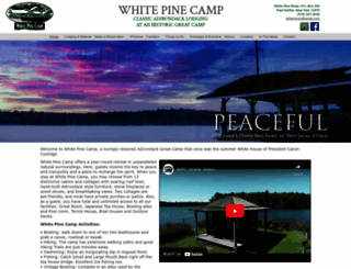 whitepinecamp.com screenshot