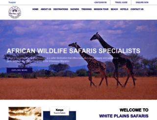 whiteplainsafaris.com screenshot
