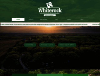 whiterockconservancy.org screenshot