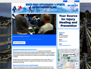 whiterocksportsphysio.ca screenshot