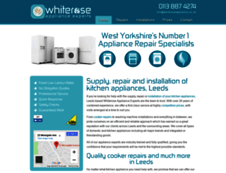 whiteroseappliance.co.uk screenshot