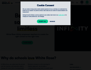 whiterosemaths.com screenshot