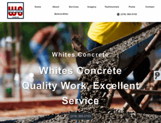 whitesconcrete.net screenshot