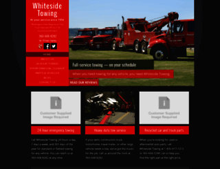 whitesidetowing.com screenshot