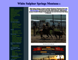 whitesulphurspringsmt.com screenshot