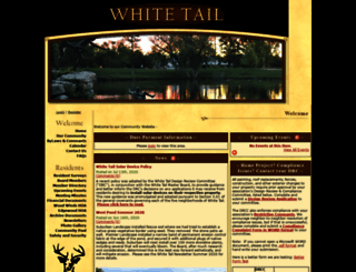 whitetailhoa.net screenshot