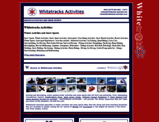 whitetracks-activities.co.uk screenshot