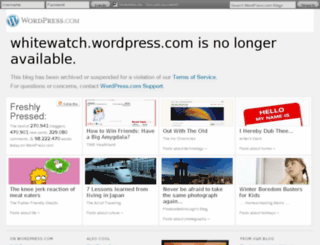 whitewatch.wordpress.com screenshot