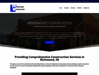 whitewaterconstruction.com screenshot