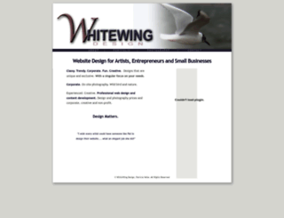 whitewingdesign.com screenshot