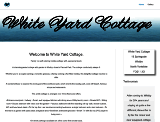 whiteyardcottage.com screenshot