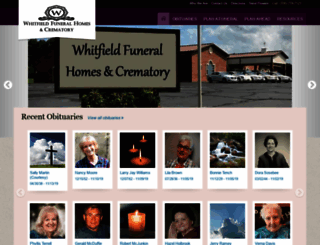 whitfieldfuneralhomes.com screenshot