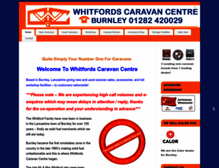 whitfordscaravancentre.co.uk screenshot