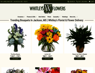 whitleysflowers.com screenshot