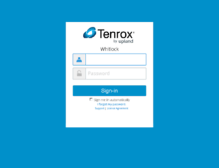 whitlock.tenrox.net screenshot