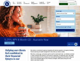 whitneybank.com screenshot
