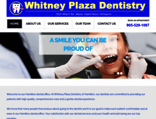 whitneyplazadentistry.com screenshot