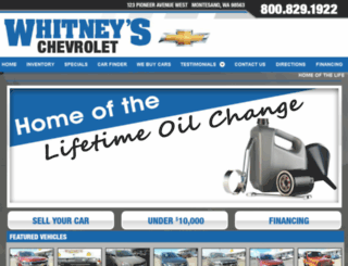whitneysusedcars.com screenshot