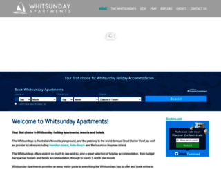 whitsundayapartments.com.au screenshot