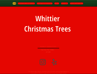 whittierchristmastree.com screenshot