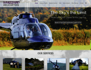 whizzardhelicopters.co.uk screenshot