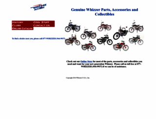 whizzermotorbike.com screenshot