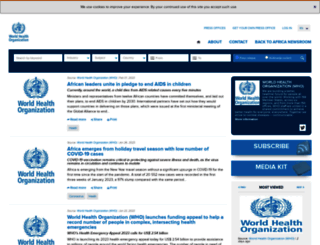 who.africa-newsroom.com screenshot