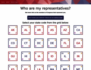 whoaremyrepresentatives.us screenshot