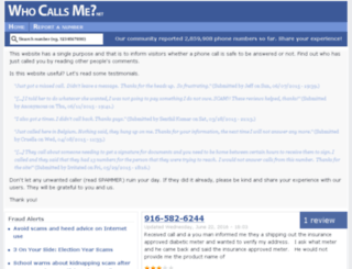 whocallsme.net screenshot