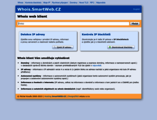 whois.smartweb.cz screenshot
