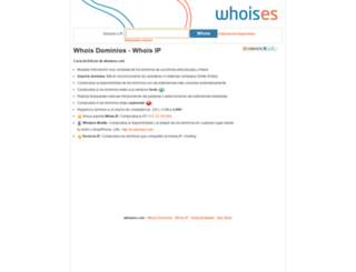 whoises.com screenshot