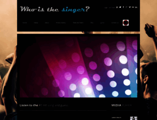 whoisthesinger.com screenshot