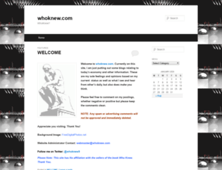 whoknew.com screenshot