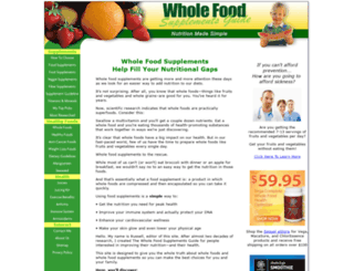 whole-food-supplements-guide.com screenshot
