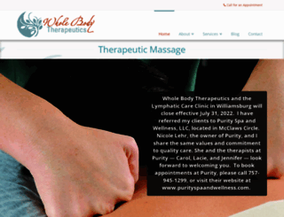 wholebodytherapeutics.net screenshot