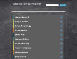 wholebraingames.net screenshot
