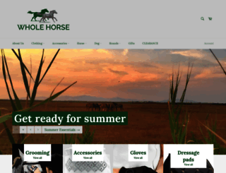 wholehorse.co.uk screenshot