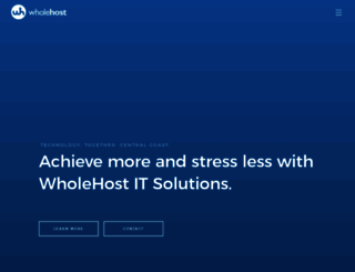 wholehost.com.au screenshot