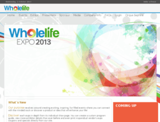 wholelifeexpo.com screenshot
