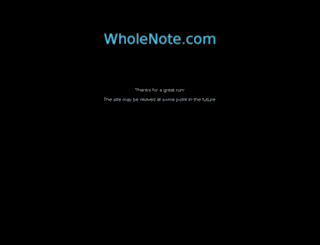 wholenote.com screenshot