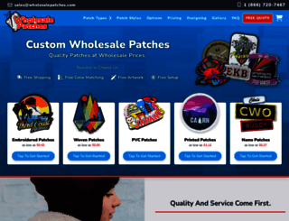 wholesale-patches.com screenshot